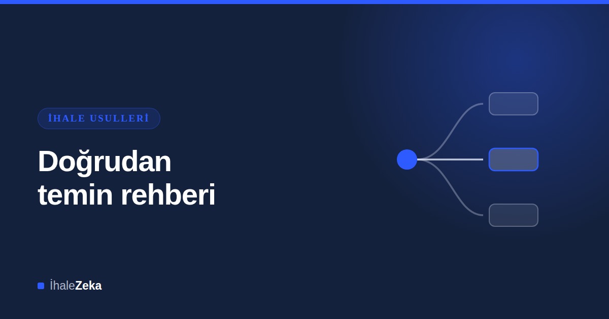 Doğrudan Temin Nedir? 2026 Limitleri ve Püf Noktaları